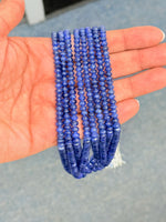 Load image into Gallery viewer, Natural No Heat Burma Sapphire Beads Necklace 1-4 Strands
