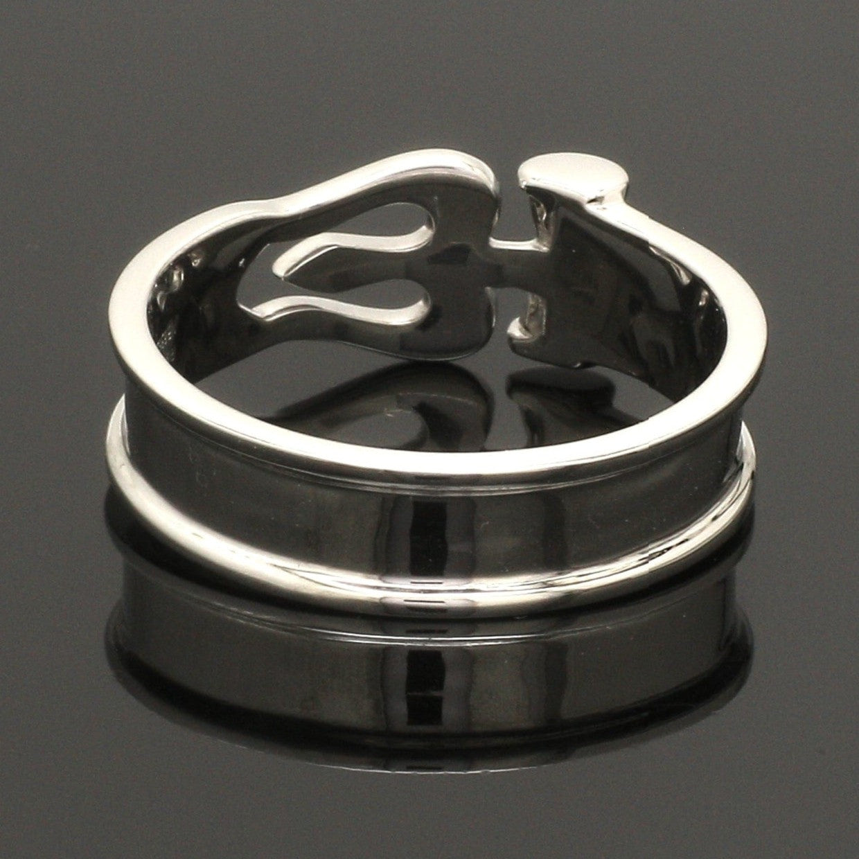 Platinum OM Trishul Ring for Men JL PT 1367