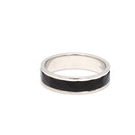 Load image into Gallery viewer, Platinum Couple Unisex Ring with Black Ceramic JL PT 1330   Jewelove
