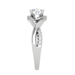 Load image into Gallery viewer, 1-Carat Lab Grown Solitaire Platinum Diamond Single Twisted Shank Engagement Ring JL PT LG WB6007E-B
