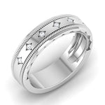 Load image into Gallery viewer, Designer Men&#39;s Platinum Wedding Ring with Diamonds JL PT 6742

