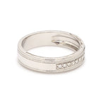 Load image into Gallery viewer, 8 Diamond Platinum Ring with Milgrain Finish JL PT 6755   Jewelove.US
