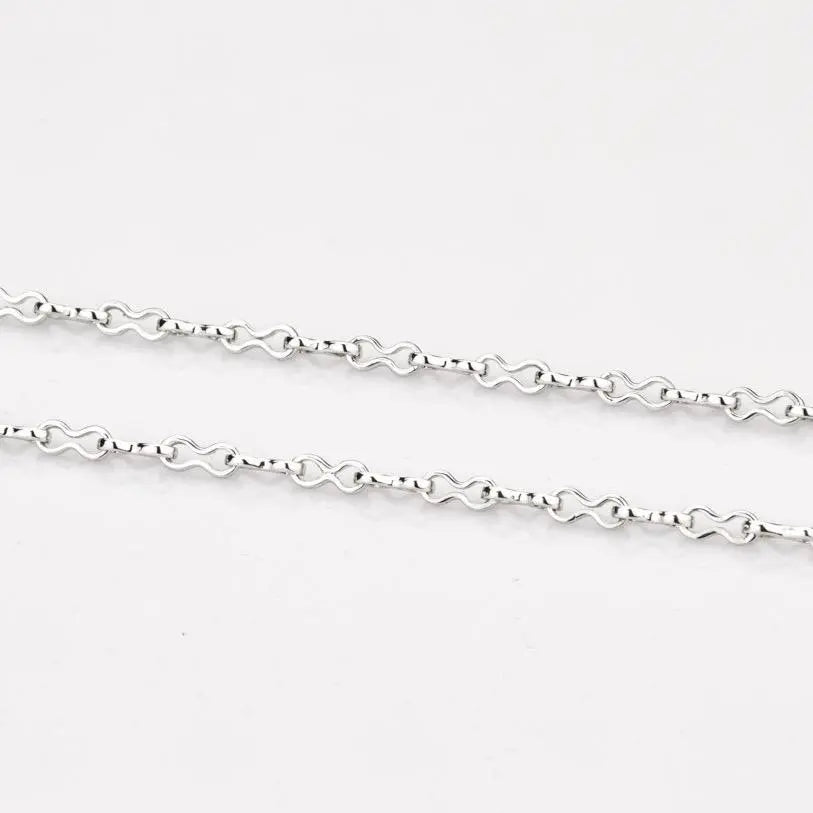 8-Shaped Linked Platinum Chain JL PT CH 836   Jewelove.US