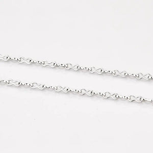 8-Shaped Linked Platinum Chain JL PT CH 836   Jewelove.US