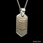 Load image into Gallery viewer, Men of Platinum | Striking Dual Tone Platinum &amp; Rose Gold Pendant for Men JL PT P 190   Jewelove.US
