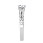 Load image into Gallery viewer, 1.50-Carat Lab Grown Solitaire Diamond Split Shank Platinum Ring JL PT RP RD LG 163-A
