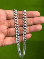 Load image into Gallery viewer, 7.5mm Platinum Cuban Chain for Men with Lab Grown Diamond JL PT CH 1409-LG
