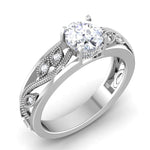 Load image into Gallery viewer, 1-Carat Lab Grown Solitaire Diamond Platinum Engagement Ring JL PT LG 6847

