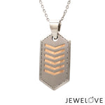 Load image into Gallery viewer, Men of Platinum | Striking Dual Tone Platinum &amp; Rose Gold Pendant for Men JL PT P 190   Jewelove.US
