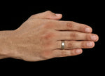 Load image into Gallery viewer, 7mm Beveled Edges Plain Platinum Ring for Men JL PT 616 - Solid   Jewelove.US
