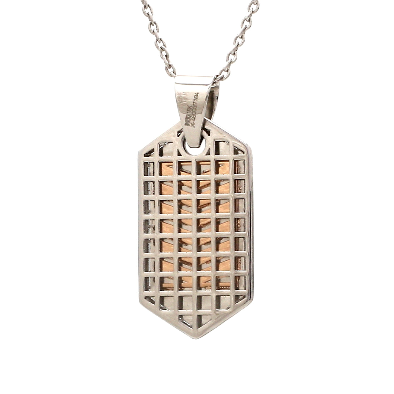 Men of Platinum | Striking Dual Tone Platinum & Rose Gold Pendant for Men JL PT P 190   Jewelove.US