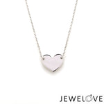 Load image into Gallery viewer, Platinum Heart Pendant with Chain JL PT P 368
