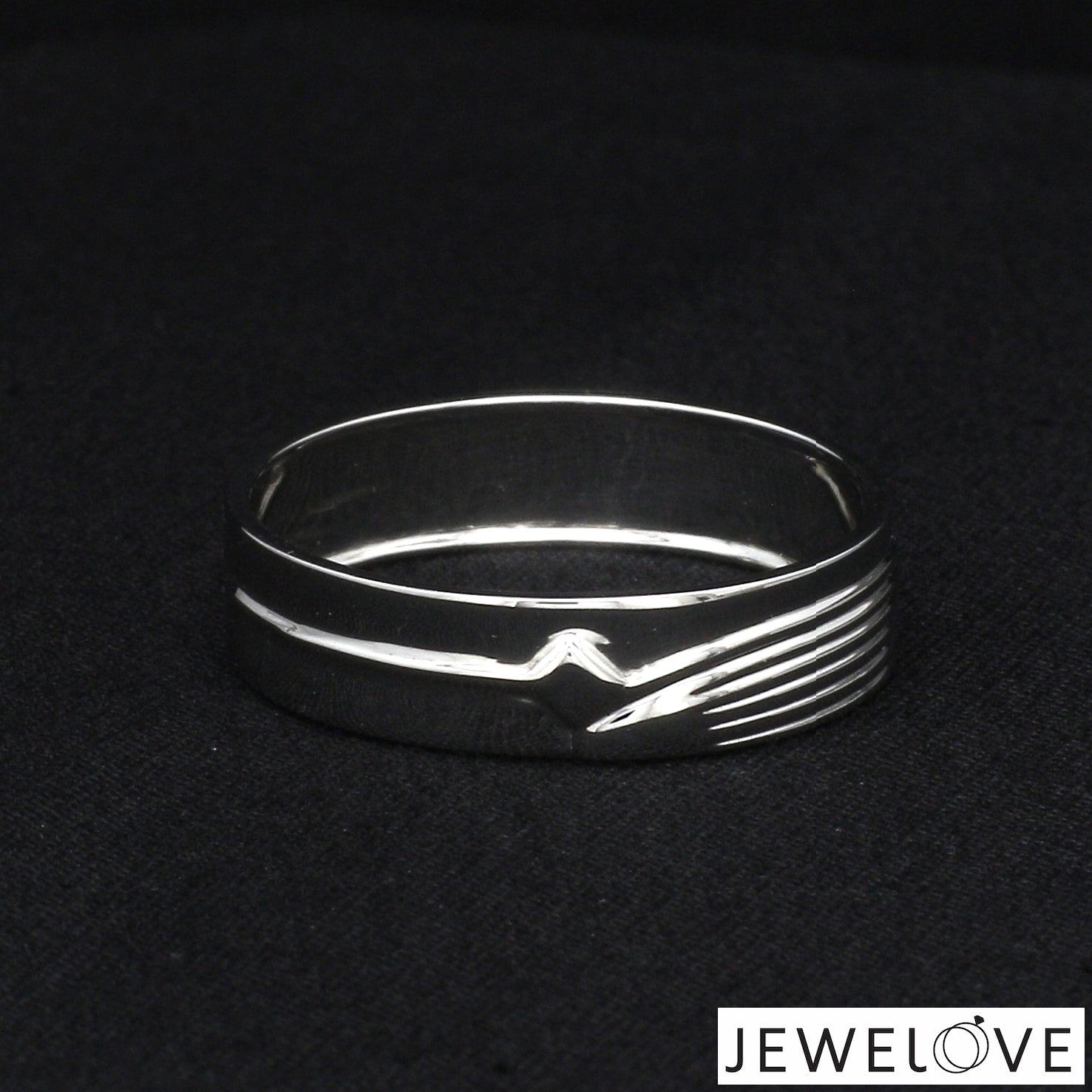 Platinum Plain Couple Bands JL PT CB 134-A