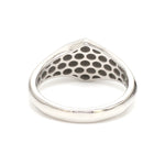 Load image into Gallery viewer, Plain Platinum Ring with Black Enamel for Men JL PT 1319

