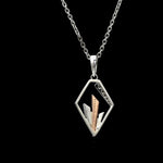 Load image into Gallery viewer, Evara Platinum &amp; Rose Gold Diamonds Pendant JL PT P 255

