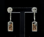 Load image into Gallery viewer, Evara Platinum Rose Gold Diamonds Earrings for Women JL PT E 314   Jewelove.US
