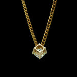 Load image into Gallery viewer, 18K Yellow Gold Pendant with Natural Fancy Intense Yellow Diamonds JL AU P 101
