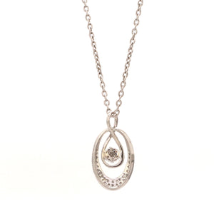 Platinum with Diamond Pendant Set for Women JL PT P 2444