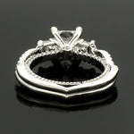 Load image into Gallery viewer, 1-Carat Princess cut Solitaire Diamond Accents Platinum Ring JL PT 1369
