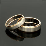 Load image into Gallery viewer, Platinum Love Bands with Rose Gold Ring JL PT 1408
