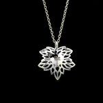 Load image into Gallery viewer, Maple Leaf Heart Platinum Rose Gold Fusion Pendant JL PT P 211   Jewelove.US
