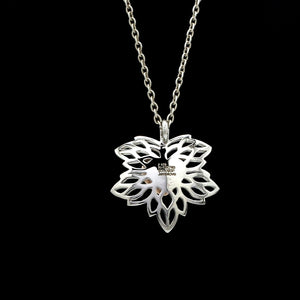 Maple Leaf Heart Platinum Rose Gold Fusion Pendant JL PT P 211   Jewelove.US