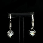 Load image into Gallery viewer, 2-Carat Lab Grown Heart Cut Solitaire Platinum Earrings JL PT E LG-372
