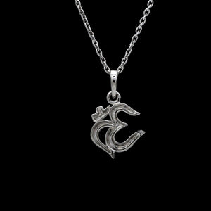 Plain Platinum Om Pendant JL PT OM-1   Jewelove.US