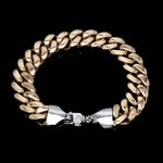 Load image into Gallery viewer, Men of Platinum | 13mm Platinum Rose Gold Double Side Bracelet for Men JL PTB 1336
