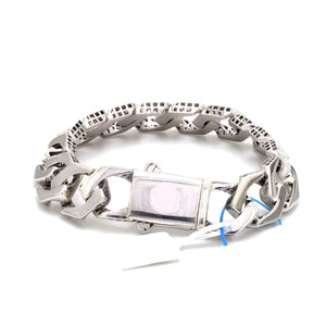 Men of Platinum | 14mm Double Side Heavy Bracelet for Men JL PTB 1379