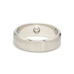 Load image into Gallery viewer, 7mm Designer Single Diamond Platinum Band for Men JL PT 475
