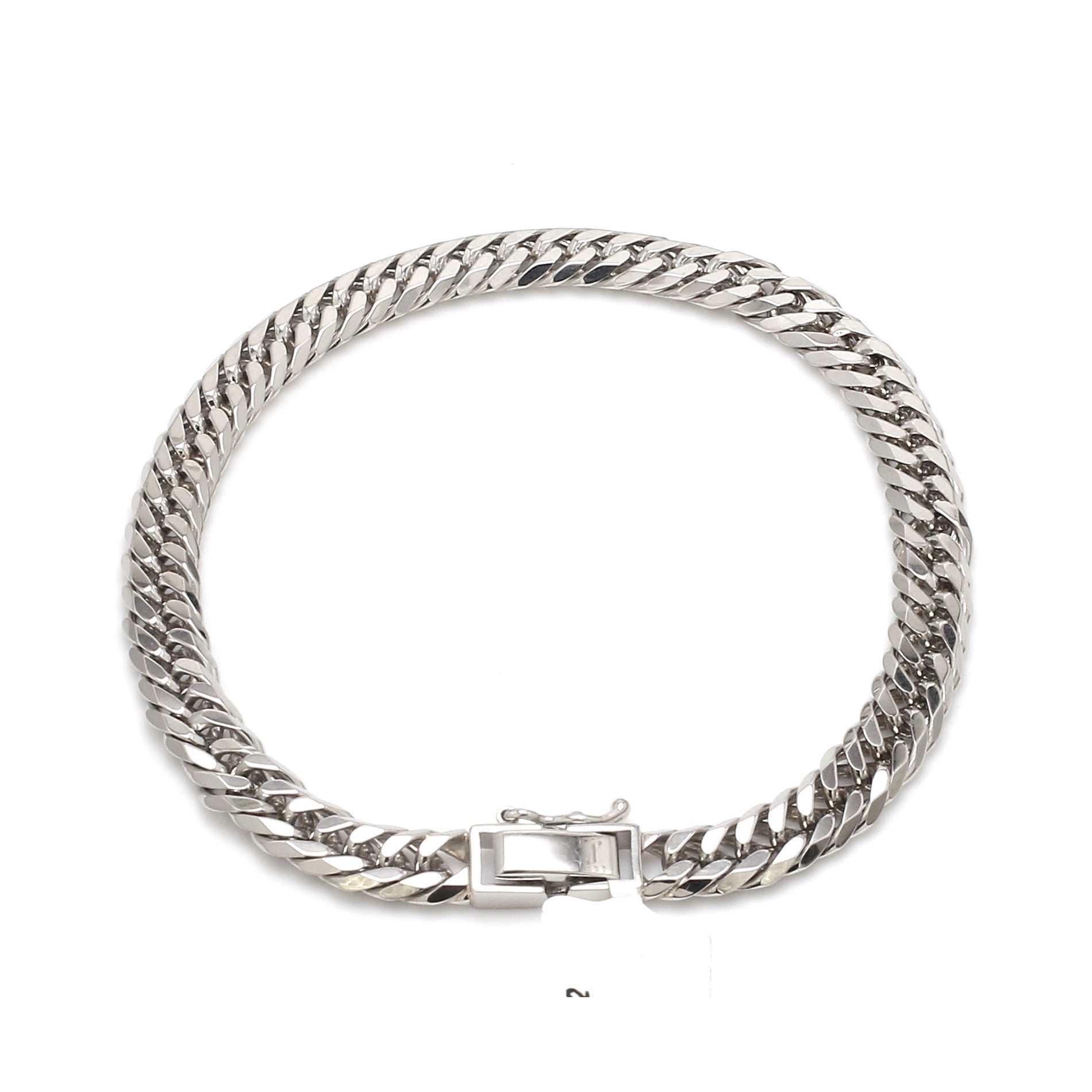 6.5mm Japanese Platinum Cuban Bracelet for Men JL PTB 1176-B