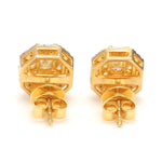 Load image into Gallery viewer, 18K Yellow Gold Earrings with Natural Fancy Yellow &amp; White Diamonds JL AU E 103
