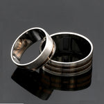 Load image into Gallery viewer, Platinum Love Bands with Rose Gold Ring JL PT 1413
