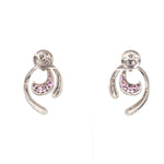Load image into Gallery viewer, Platinum Ruby Earrings for Women JL PT E NL8636R   Jewelove.US
