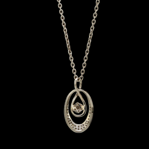 Platinum with Diamond Pendant Set for Women JL PT P 2444