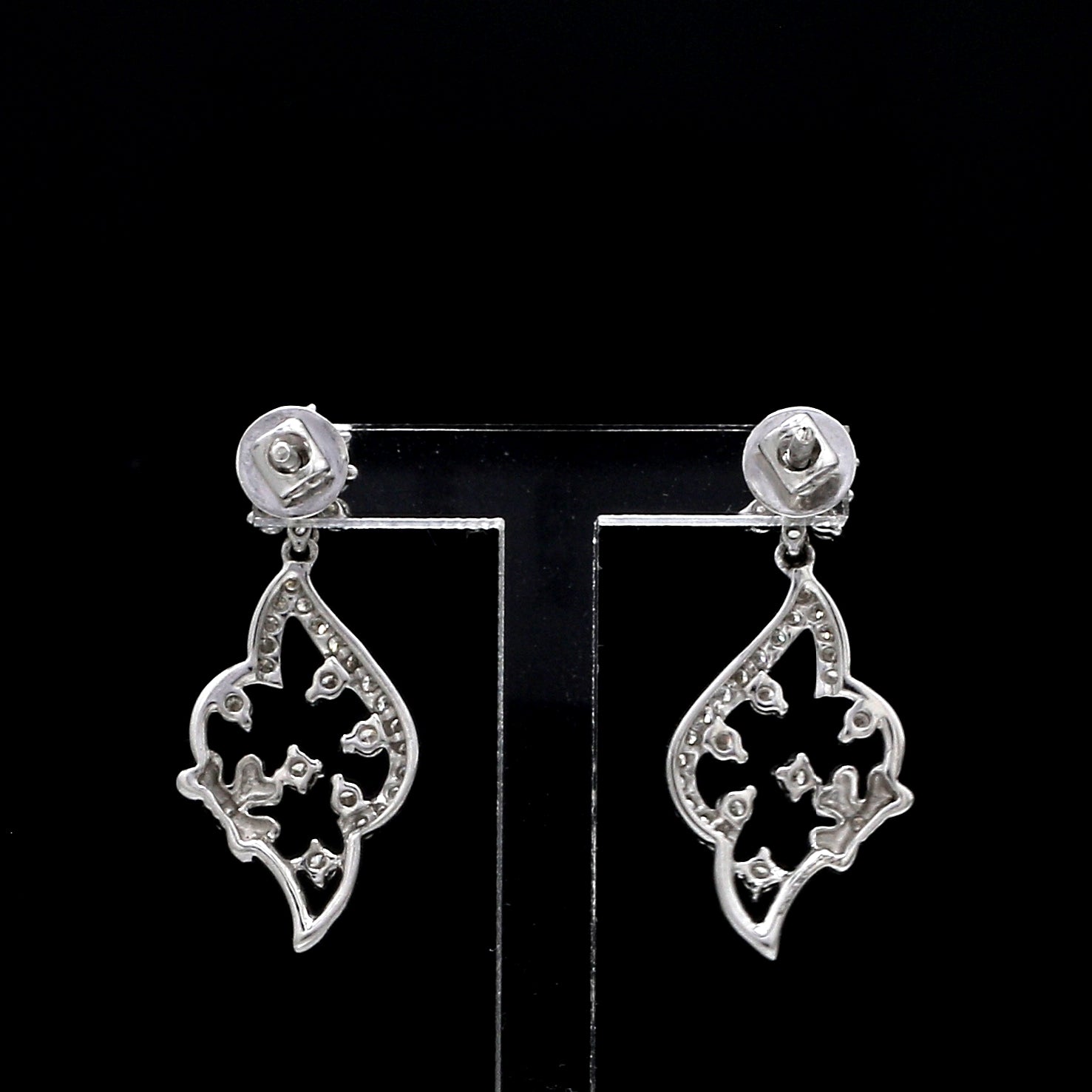 Designer Platinum Diamond Earrings for Women JL PT E 346