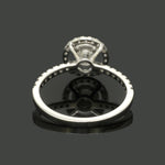 Load image into Gallery viewer, 1 to 5 Carat Lab Grown Solitaire Diamond Accent Platinum Engagement Ring JL PT LG-1481
