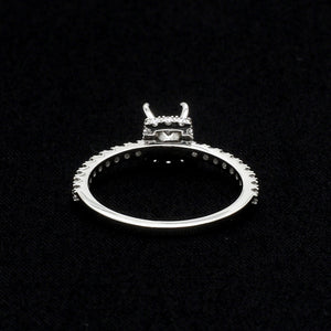 Platinum Solitaire Mounting with Diamond Shank Ring for Women JL PT 1266-Mounting