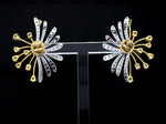Load image into Gallery viewer, 18K Yellow Gold Earrings with Natural Fancy Yellow &amp; White Diamonds JL AU E 102
