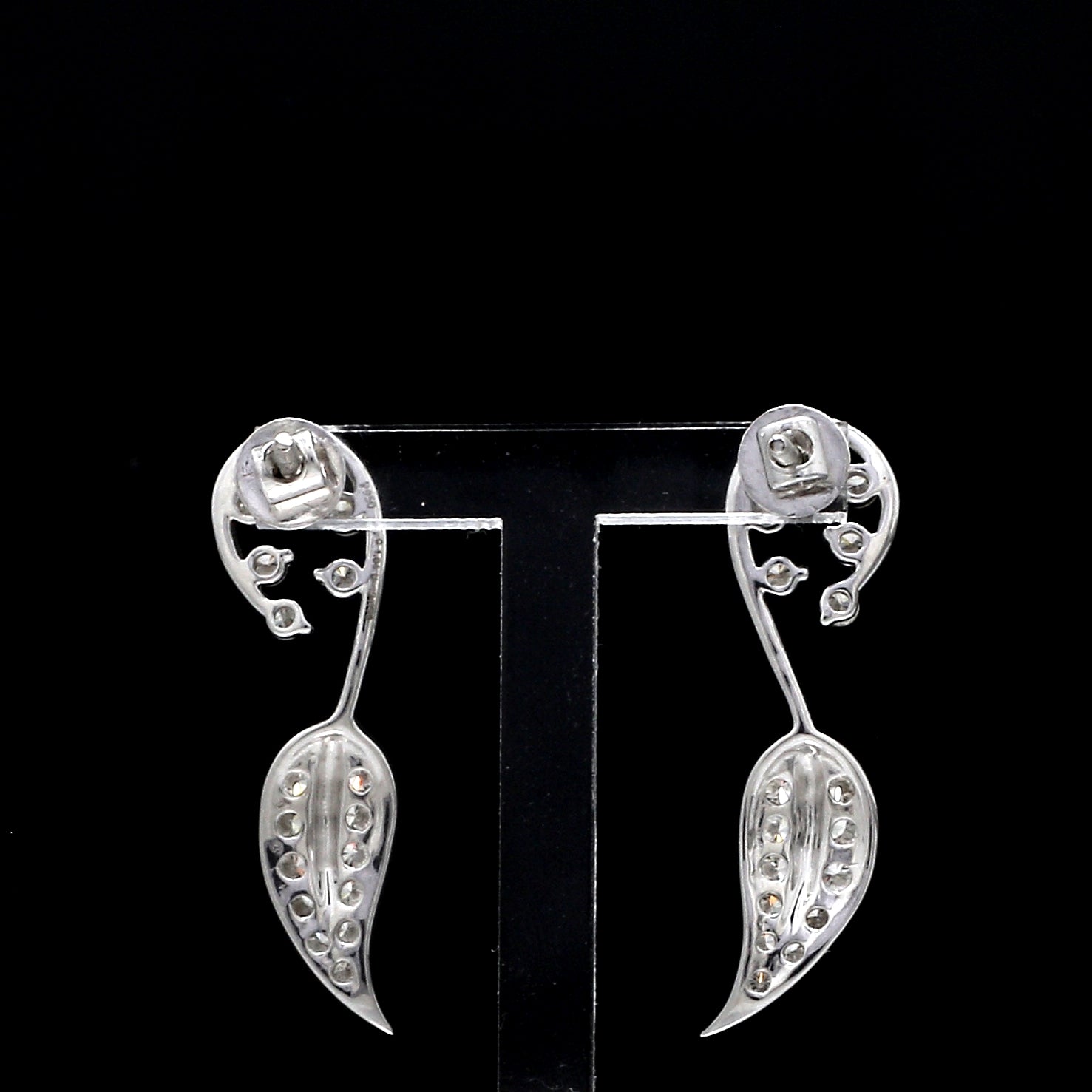 Designer Platinum Diamond Earrings for Women JL PT E 345