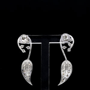 Designer Platinum Diamond Earrings for Women JL PT E 345