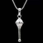 Load image into Gallery viewer, Platinum Hanuman Ji Gada Pendant for Men JL PT Gada-2
