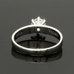 Load image into Gallery viewer, Classic 6 Prong Solitaire Ring made in Platinum SKU 0011
