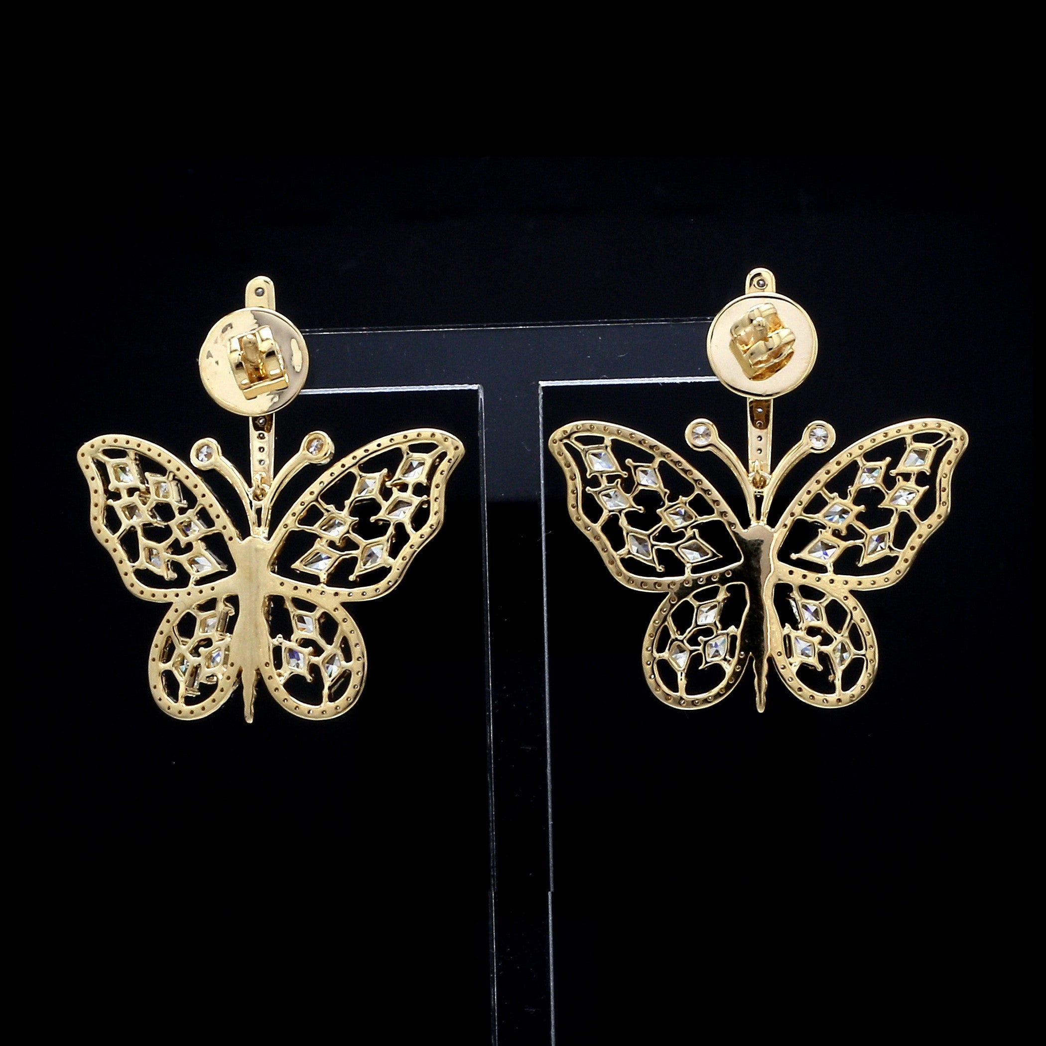 Natural Fancy Color Yellow Diamond Butterfly Pendant Chain Set for Women JL AU PE YD 101