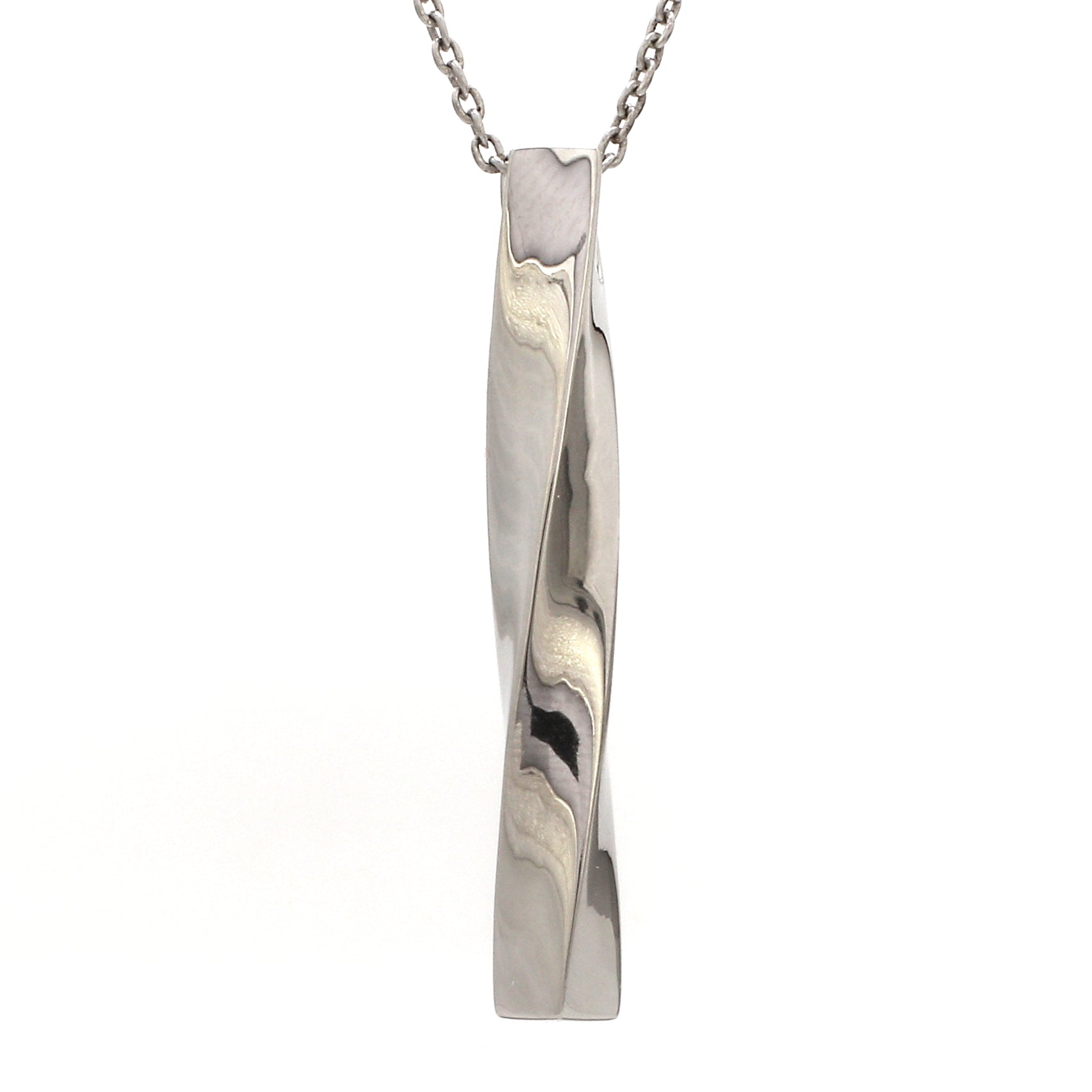 Plain Platinum Twisted Pendant JL PT P 364