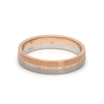 Load image into Gallery viewer, Platinum &amp; 18K Rose Gold Diamond Ring for Men JL PT 1433
