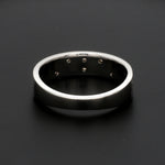 Load image into Gallery viewer, Designer Platinum Rose Gold Ring with Grooves &amp; Diamonds for Women JL PT 570-A
