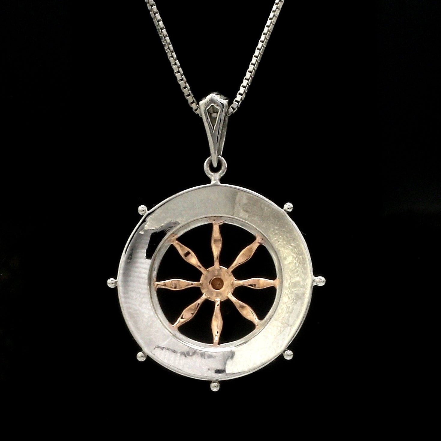 Platinum Rose Gold Unisex Pendant JL PT P 362