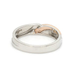 Load image into Gallery viewer, Platinum Love Bands with Rose Gold &amp; Diamonds JL PT 1438
